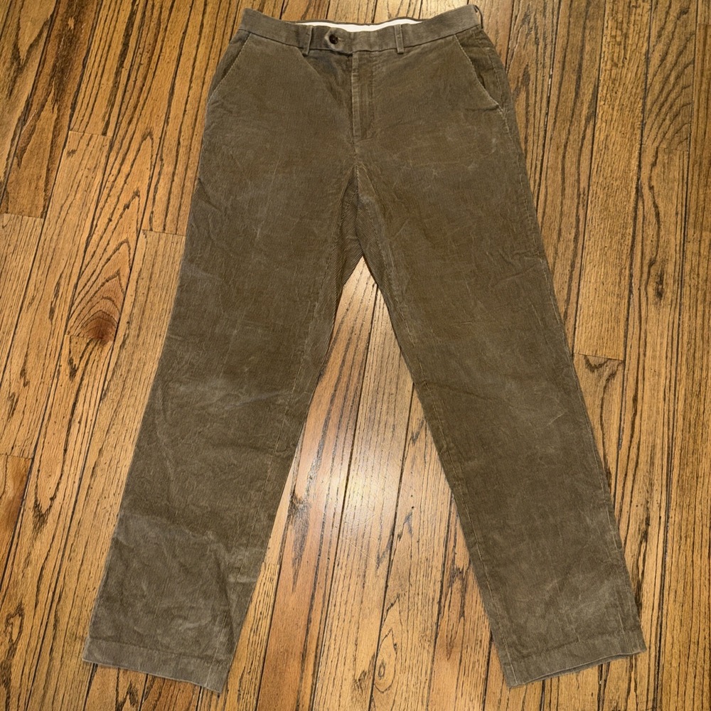 Lauren Ralph Lauren Men's Corduroy Pants Dark Brown 32/31‎ Pockets Cotton